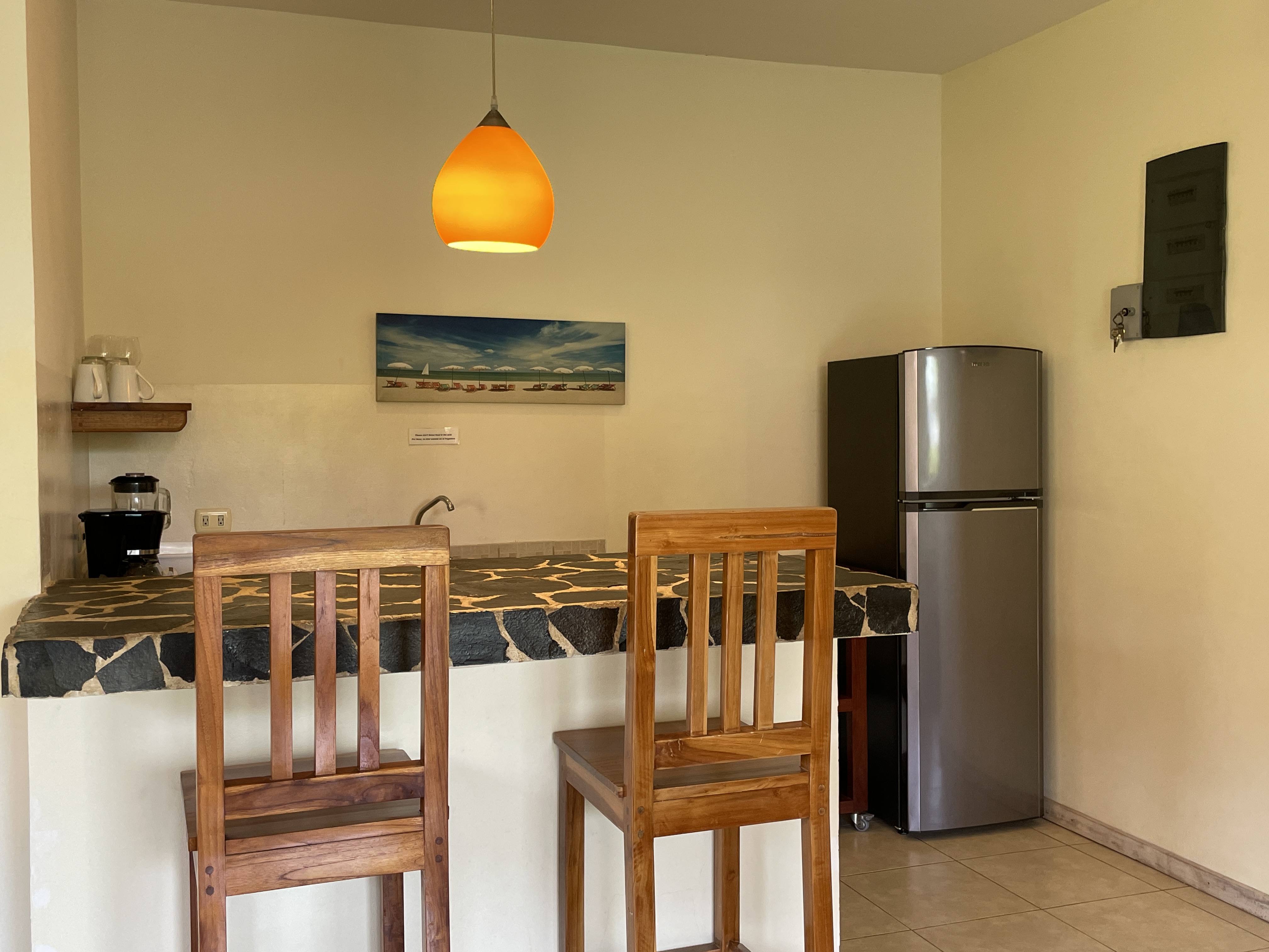 First floor apartment kitchen and living room